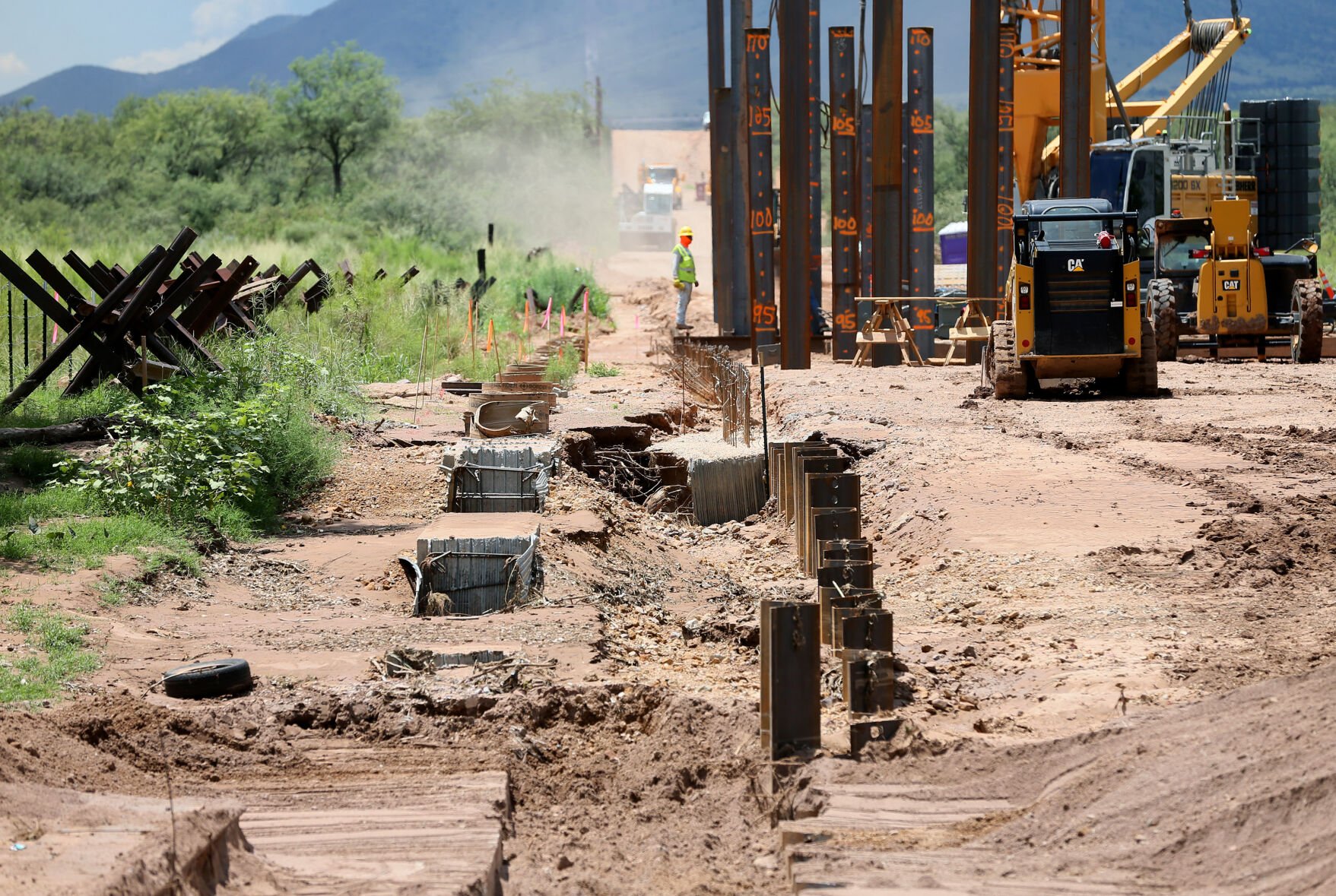 U.S./Mexico border in the San Pedro River National Conservation Area